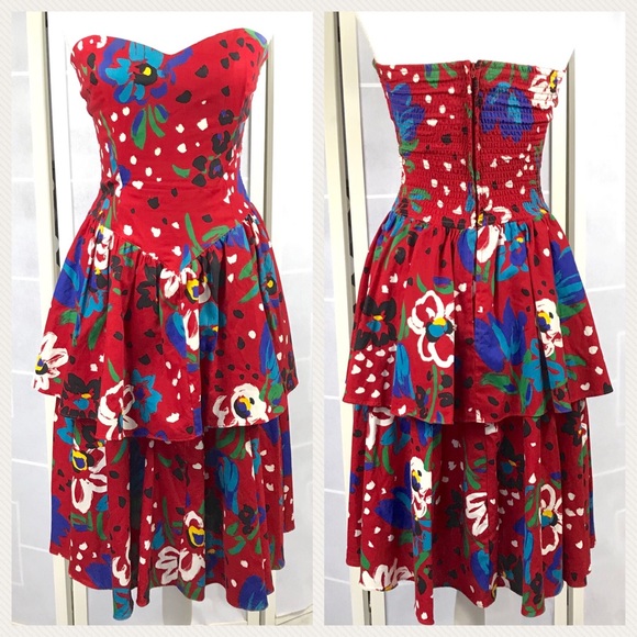 Robbie Bee Dresses & Skirts - Vintage Robbie Bee sweetheart floral dress